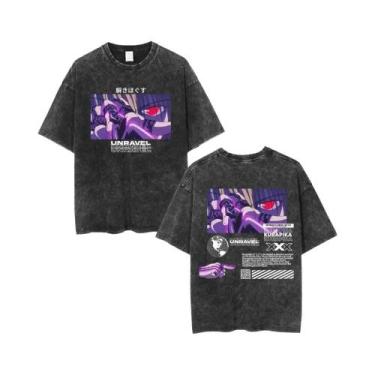 Imagem de Camiseta Masculina Casual Y2K Hunter X Hunter Com Gola Redonda E Manga