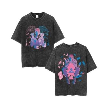 Imagem de Camiseta Masculina Casual Y2K Hunter X Hunter Com Gola Redonda E Manga