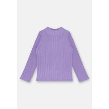 Imagem de Blusa Infantil Feminina em Ribana Canelada Up Baby, Roxo, 6