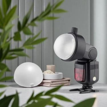 Imagem de Difusor Magnético De Cúpula Redonda V1 AK-R11 Para Flash AD200 AD200Pr