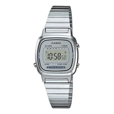 Imagem de Relógio Casio Feminino Vintage Digital Prata LA670WA-7DF, Prata
