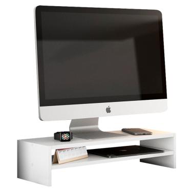 Imagem de Suporte Stand Base Para Tela Monitor Laptop Soft Elevado 65cm em MDF com 01 Prateleira - Abmaza