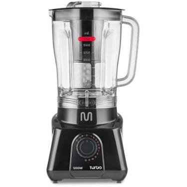 Imagem de Liquidificador Turbo 1200W 12 Velocidades 127V Preto - Multi Home, Pre