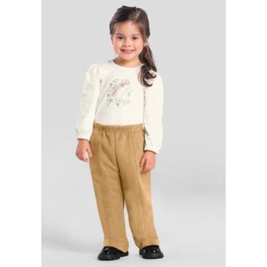 Imagem de Blusa infantil menina em cotton Mundi, Natural, 6