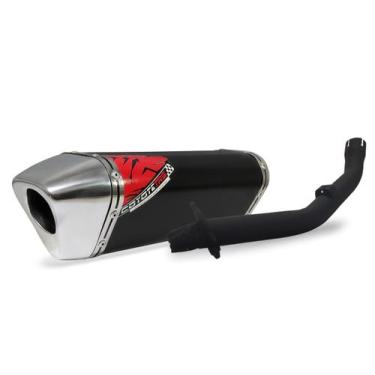 Imagem de Escape / Ponteira Coyote TRS Tri-Oval Alumínio - XRE 300 - Honda, Pret