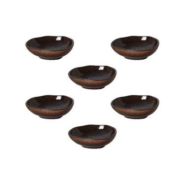 Imagem de Conjunto de Cumbucas Ovais Porto Brasil Orgânico Titanium 265ml - 6 Peças