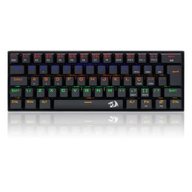 Imagem de Teclado gamer mecânico compacto Lakshmi, ABNT2 Switch MK2 DIY VERMELHO