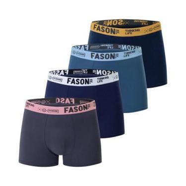 Imagem de Shorts Boxer Casuais Versáteis Pretos Para Homens Tamanho Plus, Conjun