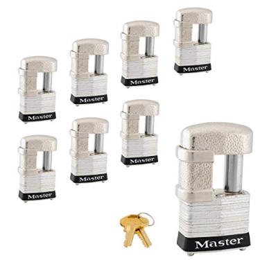 Imagem de Master Lock – Trailer Alike com chave e cadeados multiuso, 37KA, 8 Pack