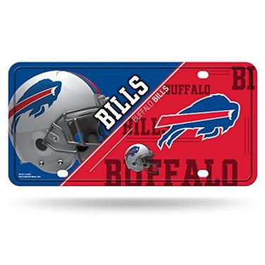 Imagem de Rico Industries Placa de licença NFL Buffalo Bills unissex Buffalo Bills Metalbuffalo Bills placa de licença Metal, cor do time, tamanho único (6734548502)
