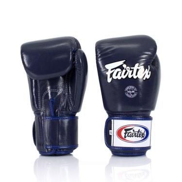 Imagem de Luva de Boxe e Muay Thai Couro Fairtex Azul 10 Oz