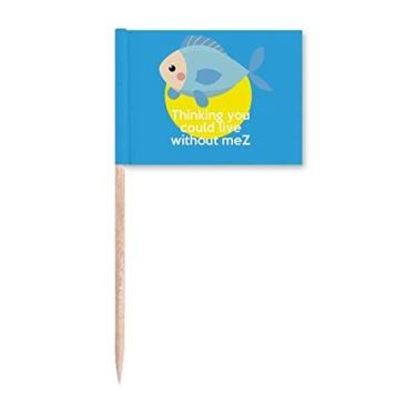 Imagem de Letras emocionais clássicas inglesas Miss Palito de Dente Marcador Topper Decoração de Festa