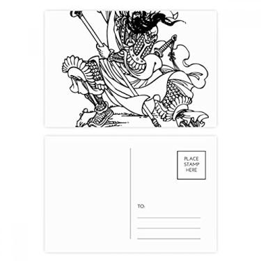 Imagem de Masterpiece Romance Three Kingdoms Conjunto de cartões postais de aniversário para enviar cartões de agradecimento