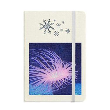 Imagem de Caderno de água-viva azul oceano ciência natureza grosso flocos de neve inverno