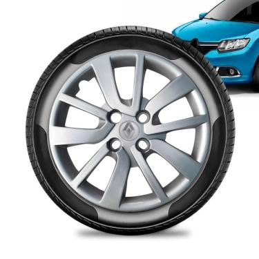 Imagem de Calota Renault Sandero aro 14 2014 a 20 prata Emb Prata