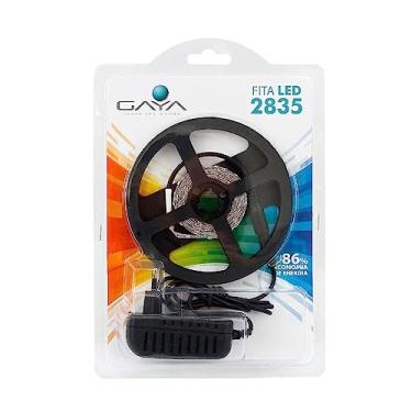 Imagem de Kit Fita de LED SMD 2835 com Driver, Rolo de 2,5 metros, Verde, 4.8W, 150 lúmens por metro, 12V, Proteção IP20, Gaya.