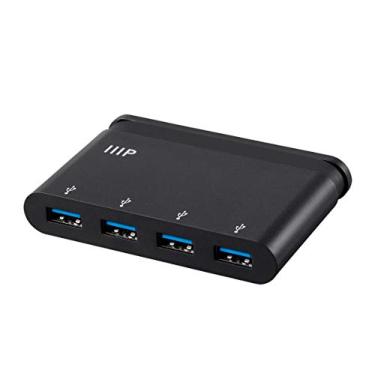 Imagem de Monoprice Adaptador 133570 USB-C para 4 portas/USB 3.0 Hub - Preto com conector USB tipo C dobrável - Série móvel