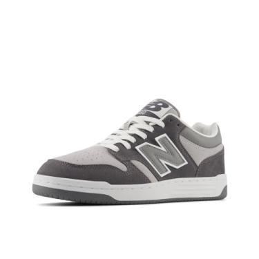 Imagem de New Balance Tênis unissex adulto BB480 V1 Court, Castlerock/cinza escuro/Raincloud, 36