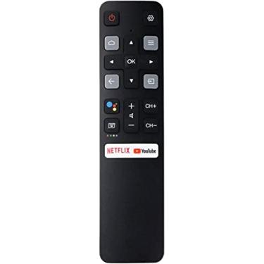 Imagem de Substituição para controle remoto TCL Google TV, compatível com Smart TVs TCL FHD HDR LED UHD QLED