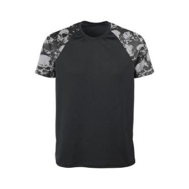 Imagem de Camiseta Dry-UV Vista Rock Raglan Skulls-Masculino