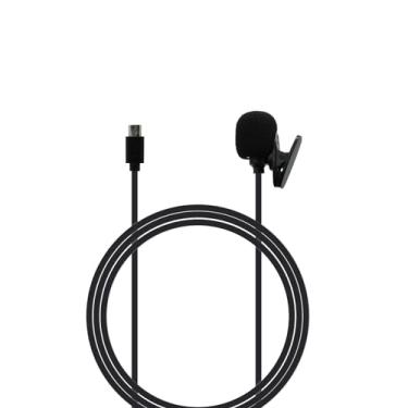 Imagem de Microfone micro USB adequado para câmera de ação Akaso Brave 7le, Brave 4, V500X, lapela de lapela externa