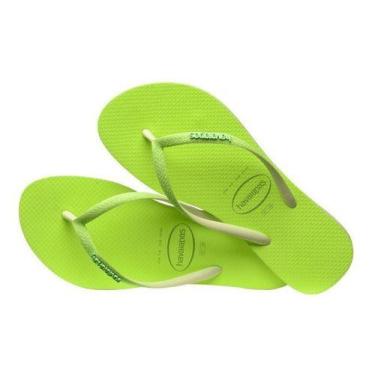 Imagem de Chinelo Feminino Havaianas Neon Com Brilho Glitter Primavera / Verão