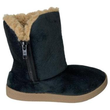 Imagem de Bota Infantil Esquimo Blackboar Preta Com Pelos Com Ziper-Unissex