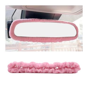 Imagem de Bittwee Capa para espelho retrovisor de carro, interior automotivo elástico confortável protetor de espelho retrovisor acessórios decorativos para meninas mulheres homem presente, universal para