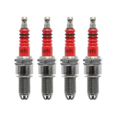 Imagem de Zreneyfex Substituição de vela de ignição de 3 eletrodos D8TC para CG 125cc 150cc 200cc 250cc CF250 4 tempos motor a gasolina ATV motocicleta scooter substituir D8RC