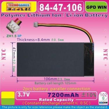 Imagem de Bateria Para Gpd Win Com 7200mah 3,7v Nova Com Garantia - KMIG