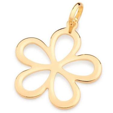 Imagem de Pingente banhado ouro 3x 24k 18k e 22k feminino flor vazada rommanel 5