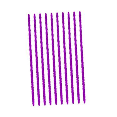 Imagem de Zialofi 10Pcs Perm Bar Hair Curler DIY Wave Styling Kits, Flexível Hair Curling Rods Roller para Cabelo Seco Molhado Barbearia Casa, violeta pequena