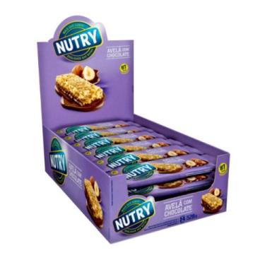Imagem de Barra De Cereais Nutry Avelã Com Chocolate 24 Un - Nutrimental