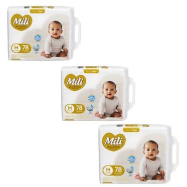 Imagem de Kit C3 Fralda Love & Care Premium M C78 - Mili - MILI S/A