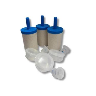 Imagem de 3 Kit Vela Filtro Barro com prata/3Boia Anti-Transbordante - MARTUCCI 
