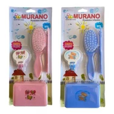 Imagem de Kit de Banho Murano com Prendedor 4peças, Rosa