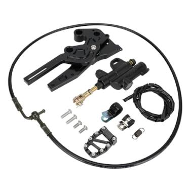 Imagem de CHANGCHENG Dirt Bike SurRon Kit de freio traseiro CNC de alumínio para bicicleta suja elétrica Surron Light Bee X/S Segway X160/X260 preta