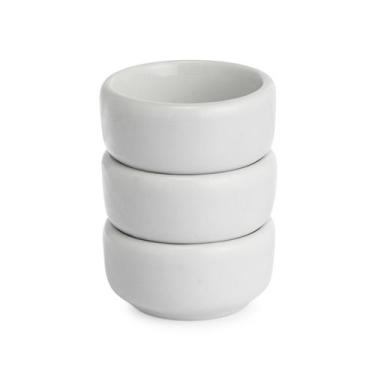 Imagem de Kit 3 Porta Molhos Mantegueira Porcelana Para Servir 45 Ml - Maryland 