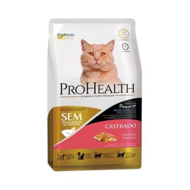 Imagem de Ração ProHealth para Gatos Adultos Castrados Sabor Salmão - 500g