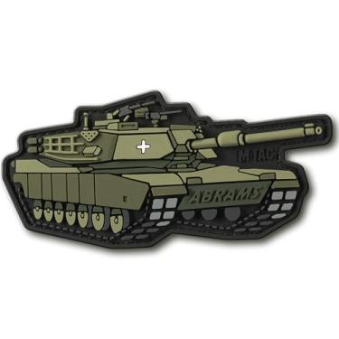 Imagem de M-Tac Remendos exclusivos da Morale - adesivos de PVC para colete, mochilas, chapéus - emblema tático militar UA EUA símbolos americanos com suporte de gancho (Abrams Olive)