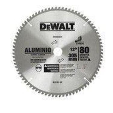 Imagem de Lamina disco de serra dewalt 12pol 80 dentes aluminio