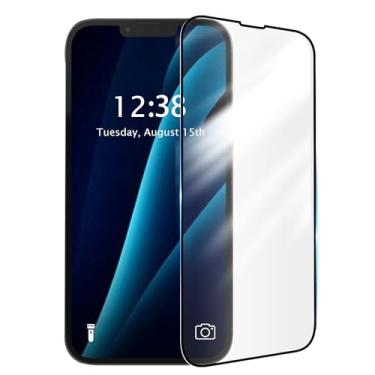 Imagem de YOUULAR [Pacote com 1 protetor de tela para Samsung Galaxy M55s película protetora de vidro temperado, dureza 9H, alta transparência, antiestilhaçamento, antibolhas, borda preta