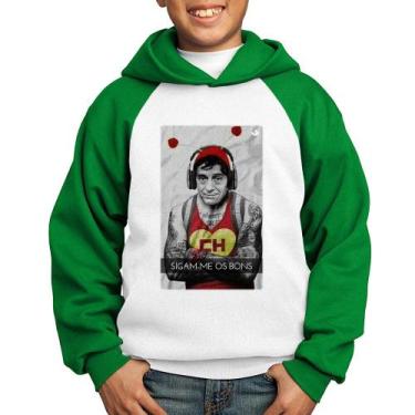 Imagem de Moletom Infantil Sigam-me os bons - Foca na Moda, Branco, Verde, 6