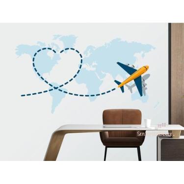 Imagem de Adesivo De Parede Agencia De Viagens Recepção - senhorita decor