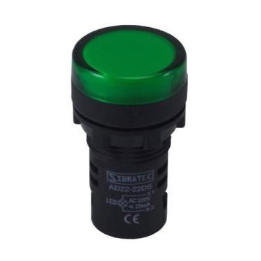 Imagem de Sinaleiro Para Painel em LED - Tamanho de 22mm - SIBRATEC, AD22-G2 Ver