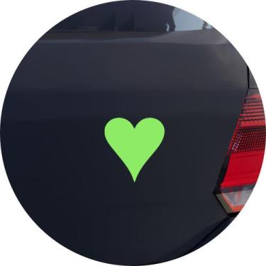 Imagem de Adesivo de Carro Naipe De Copas Cartas Baralho - Cor Verde Claro - Mel