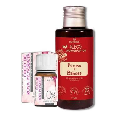 Imagem de Oleo De Rosa Mosqueta e Óleo De Rícino E Babosa Kit Vegetal - DOKMOS