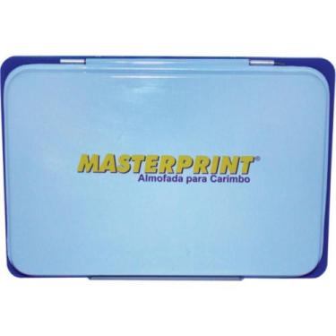 Imagem de Almofada Carimbo N.3 MP 772 Azul Tampa de Metal - Masterprint