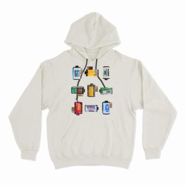 Imagem de Moletom Com Capuz Filmes 35mm Studio Geek, M, Off white