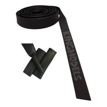 Imagem de 5xmt Termo Retrátil Isolante Borracha Diam. 12mm Chato. 20mm - Comp